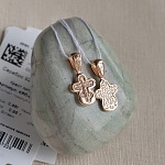 Серебряный крестик с позолотой арт.КРЛ-530-П