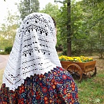 Вязаная косынка Классик