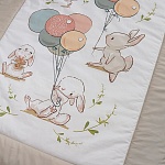 Детское одеяло 100х140 Зайчики и шарики