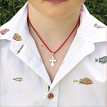 Золотой крестик 12558АКВ