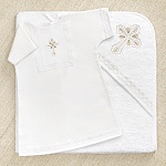 Махровое полотенце с уголком "Лучезарный крест"