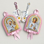 Подарочный набор "Икона и ложка для крестницы"