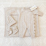 Комплект  "Саби" на выписку, крем-брюле