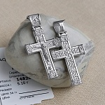Серебряный крестик 14826АКВ, взрослый