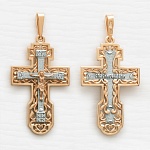 Золотой крестик 12092АКВ, взрослый