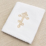 Крестильное махровое полотенце "Восьмиконечный крест"
