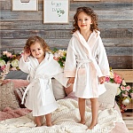 Детский махровый халат белый унисекс