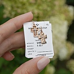 Золотой крестик 14585АКВ