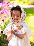 Детский церковный платок с капюшоном "Анастасия"