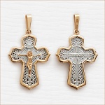 Золотой крестик 12694АКВ