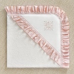 Крестильный комплект "Розовый жемчуг" для девочки с крыжмой