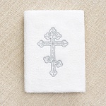 Крестильное махровое полотенце "Восьмиконечный крест"