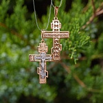 Золотой крестик 14956АКВ, взрослый