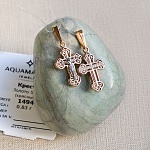 Золотой крестик 14943АКВ