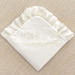 Крыжма с уголком для крещения девочки "Анастасия"