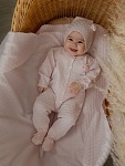 Комплект "Очарование": комбинезон + шапка, розовый