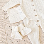 Комплект  "Нила" на выписку, молочный