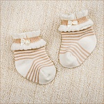 Полосатые носочки для новорожденного