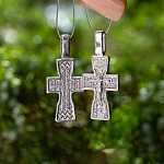 Серебряный крестик 14853АКВ