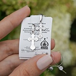 Серебряный крестик 10201АКВ